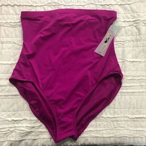 Spanx high waisted swim bottom